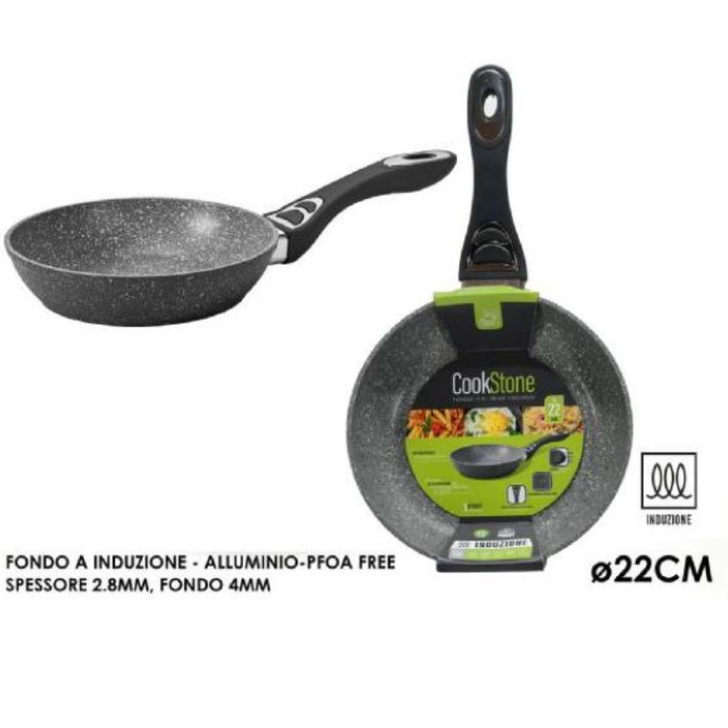 Τηγάνι Αντικολλητικό Ø22cm CookStone – Κατάλληλο για Όλες τις Εστίες Τηγάνι Αντικολλητικό Ø22cm CookStone – Κατάλληλο για Όλες τις Εστίες