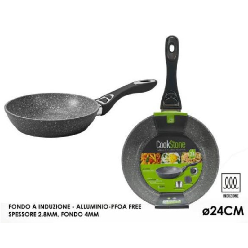 Τηγάνι Αντικολλητικό Ø24cm CookStone – Κατάλληλο για Όλες τις Εστίες Τηγάνι Αντικολλητικό Ø24cm CookStone – Κατάλληλο για Όλες τις Εστίες