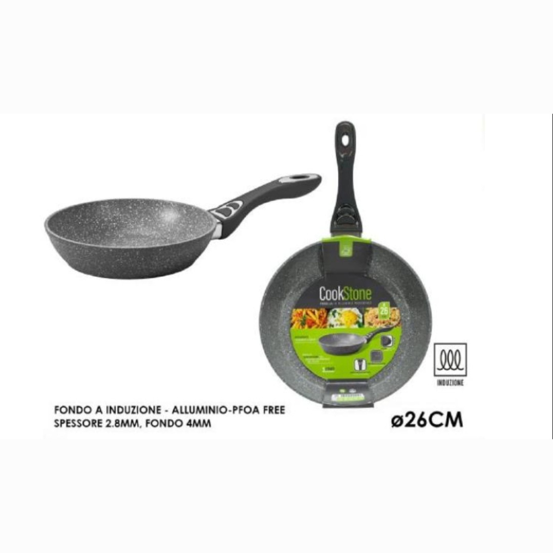 CookStone Αντικολλητικό Τηγάνι  Ø26cm – Κατάλληλο για Όλες τις Εστίες