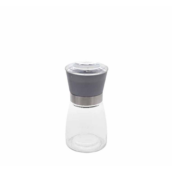 Μύλος Μπαχαρικών Γυάλινος Γκρί 13cm Home Style Μύλος Μπαχαρικών Γυάλινος Γκρί 13cm Home Style