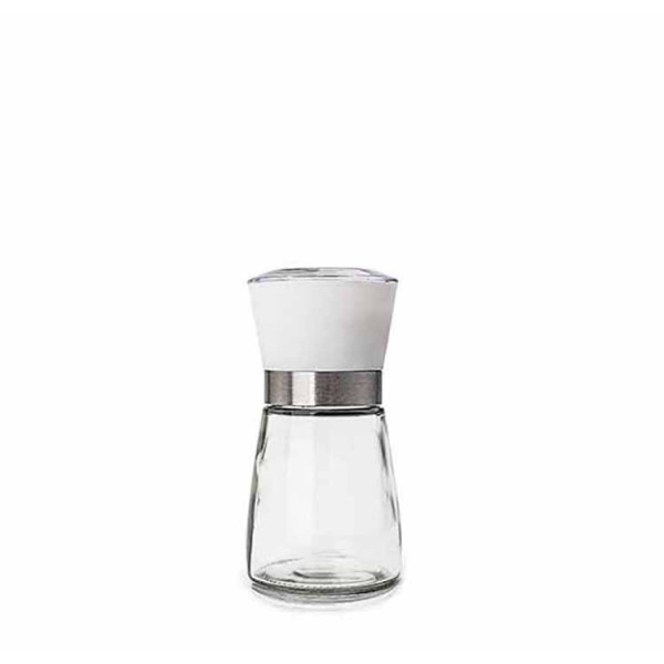 Μύλος Μπαχαρικών Γυάλινος Λευκός 13cm  Home Style Μύλος Μπαχαρικών Γυάλινος Λευκός 13cm  Home Style