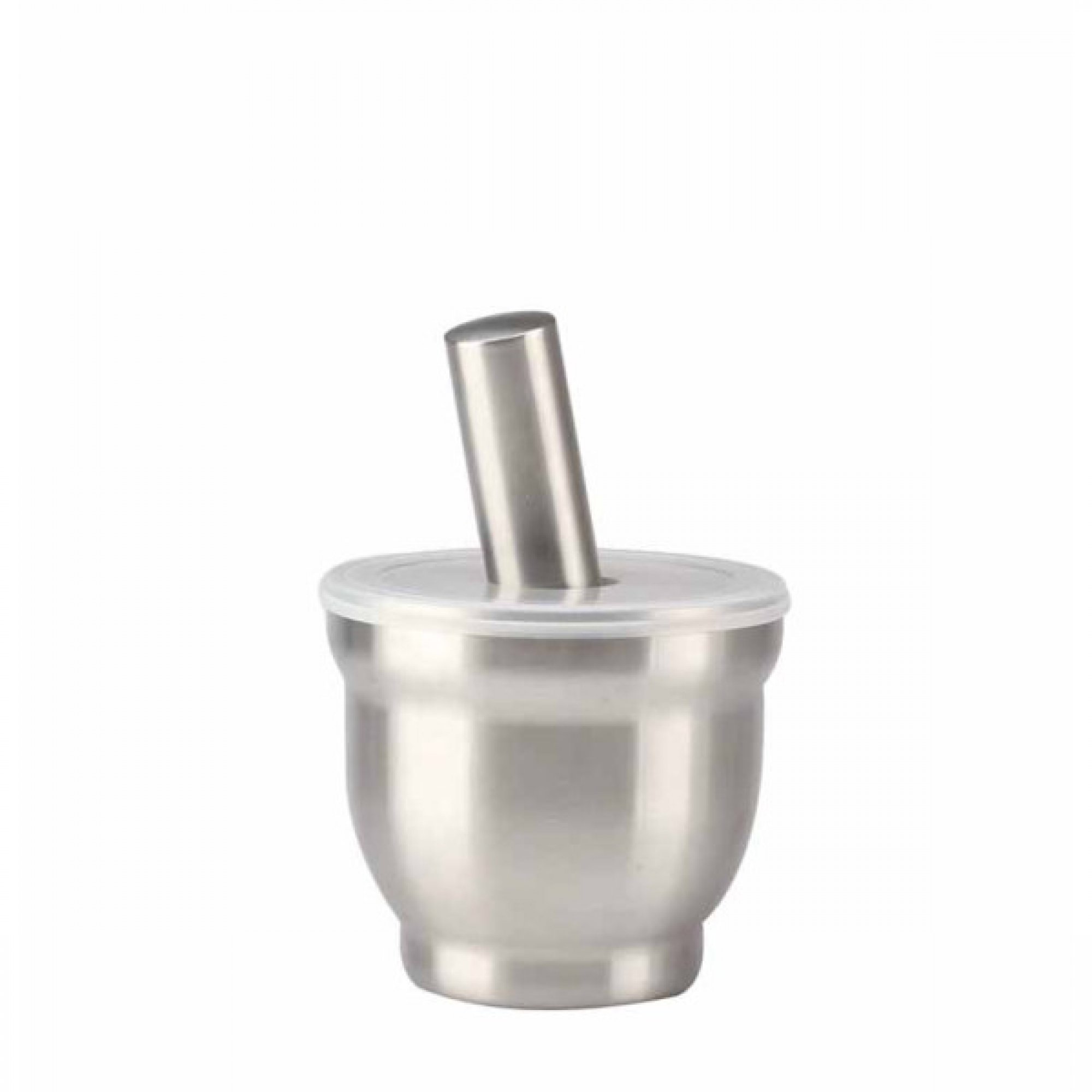 Γουδί με Γουδοχέρι inox Διπλότοιχο 10.5cm