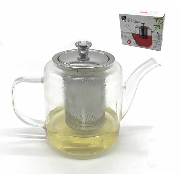 Τσαγιερό Γυάλινο με Φίλτρο 800ml