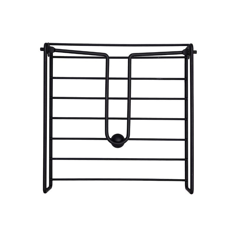 Χαρτοπετσετοθήκη Τετράγωνη Metal Black Μεταλλική Estia