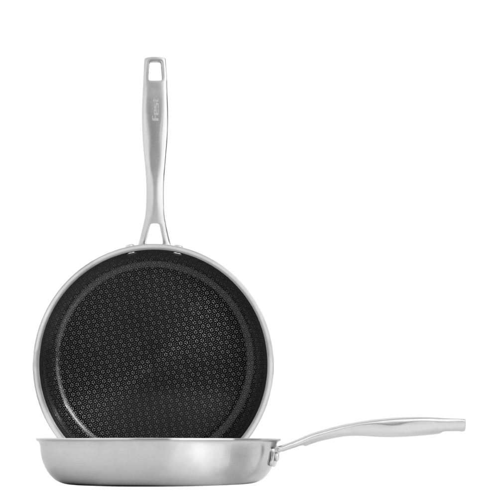 Fest Τηγάνι Ανοξείδωτο Αντικολλητικό Hybrix Tri-ply 24cm 0066830