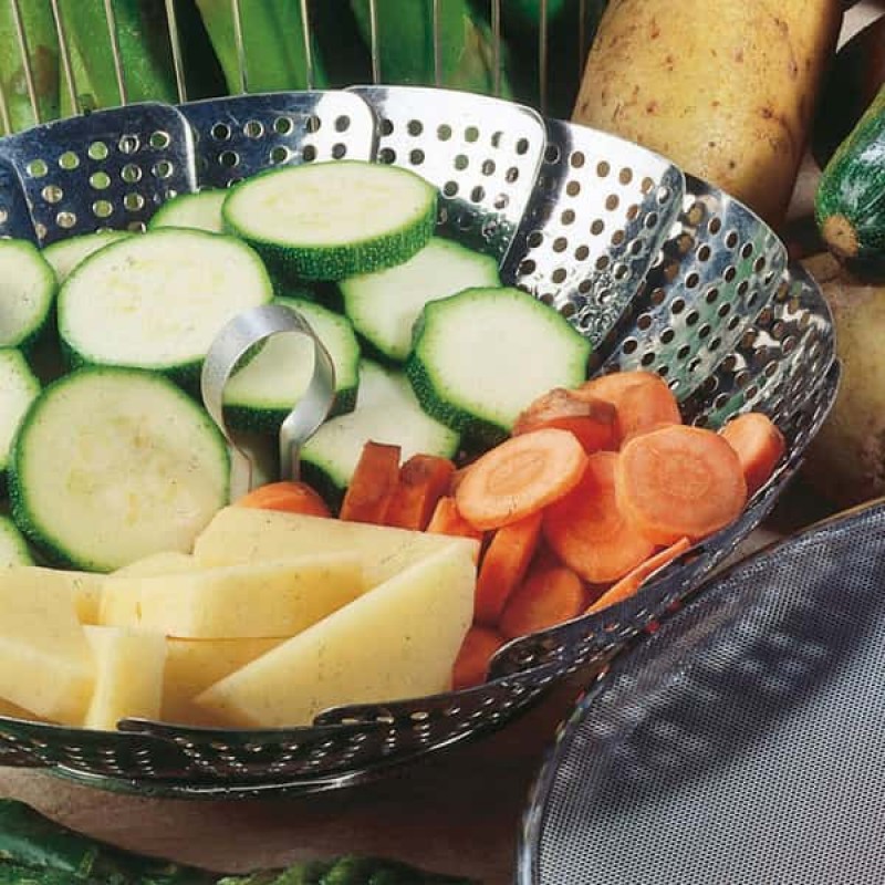 Ατμοβραστήρας Κατσαρόλας Ανοξείδωτος Metaltex Ø19 έως Ø27cm