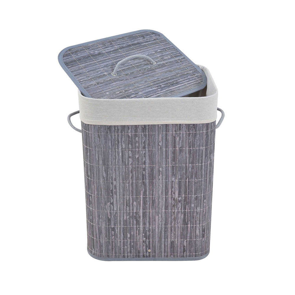 ΚΑΛΑΘΙ ΑΠΛΥΤΩΝ ΜΠΑΜΠΟΥ ΣΕ ΓΚΡΙ ΧΡΩΜΑ ΜΕ ΥΦΑΣΜΑ 