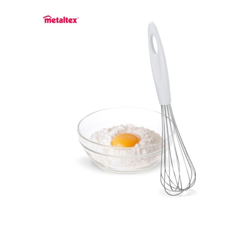 Αυγοδάρτης Ανοξείδωτος με Πλαστική Λαβή 25cm Metaltex