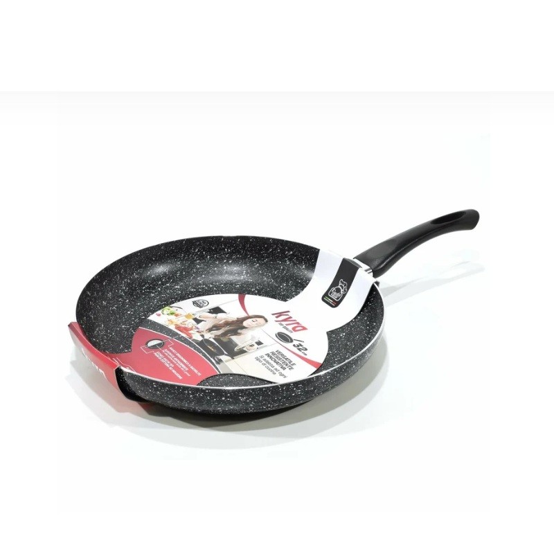 Tηγάνι Kyra Αντικολλητικό Μαύρος Γρανίτης Ø32cm 893062