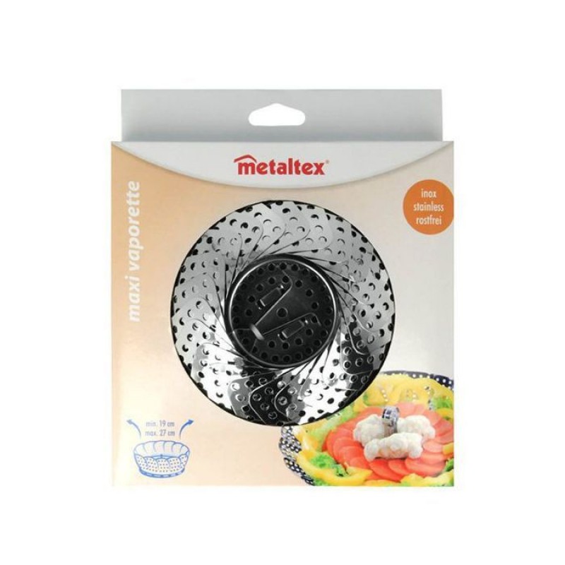 Ατμοβραστήρας Κατσαρόλας Ανοξείδωτος Metaltex Ø19 έως Ø27cm