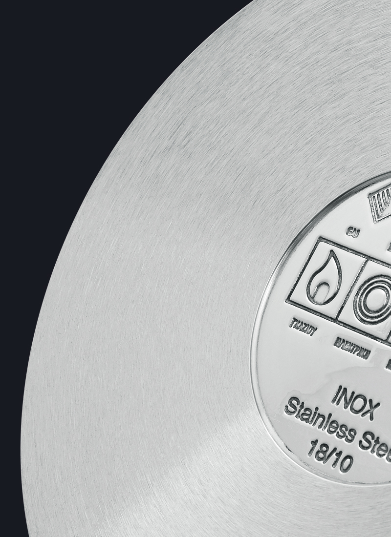 PYRAMIS ΚΑΤΣΑΡΟΛΑΚΙ ΓΑΛΑΚΤΟΣ ΑΝΟΞΕΙΔΩΤΟ 18/10 ZEON ∅18cm/2lt